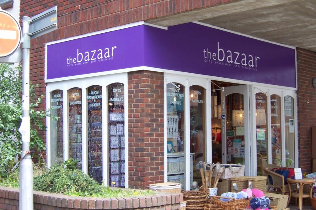 Gift shop storefront exterior
